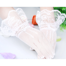 Wedding fashion fishnet lace appliques bridal wedding lace gloves